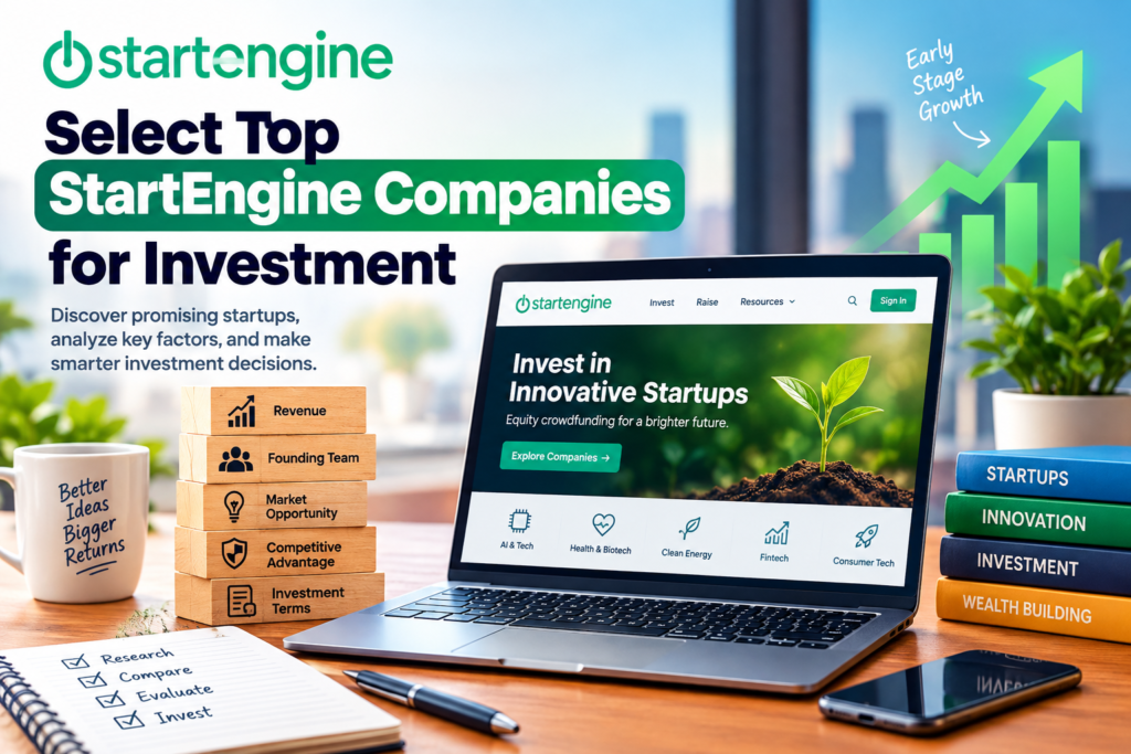 Investor researching StartEngine companies before investing