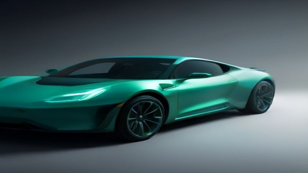 Solid-State EV Battery pack glowing blue in a futuristic electric vehicle chassis